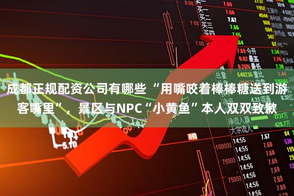 成都正规配资公司有哪些 “用嘴咬着棒棒糖送到游客嘴里”，景区与NPC“小黄鱼”本人双双致歉